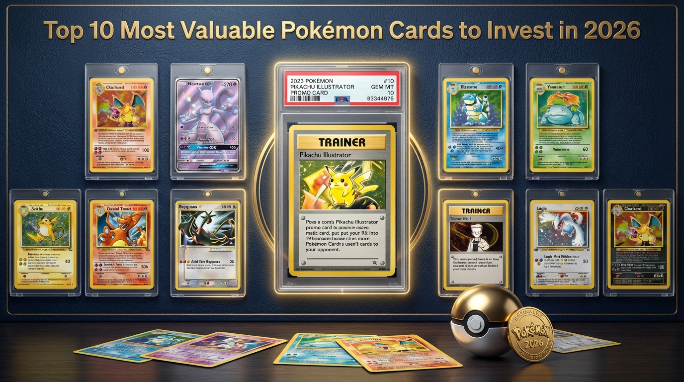Top 10 Most Valuable Pokémon Cards to Invest in 2026